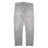 LEVI'S 508 Jeans Mens Grey Regular Tapered Stone Wash W32 L29