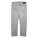 LEVI'S 508 Jeans Mens Grey Regular Tapered Stone Wash W32 L29
