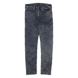 LEVI'S 510 Jeans Mens Grey Slim Skinny Acid Wash W28 L27