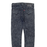 LEVI'S 510 Jeans Mens Grey Slim Skinny Acid Wash W28 L27