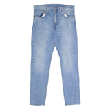 LEVI'S 512 BIG E Jeans Mens Blue Slim Tapered Stone Wash W34 L32