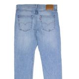 LEVI'S 512 BIG E Jeans Mens Blue Slim Tapered Stone Wash W34 L32