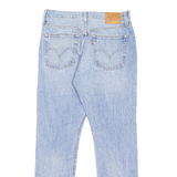 LEVI'S 501 BIG E Jeans Distressed Womens Blue Straight Stone Wash W28 L28