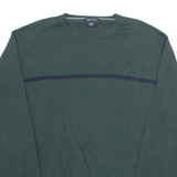 NAUTICA Mens Jumper Green Tight Knit M