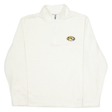 CHAMPION Wildcats Mens Fleece Cream 1/4 Zip Tight Knit XL