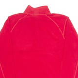 THE North FACE Mens Fleece Red 1/4 Zip Tight Knit L