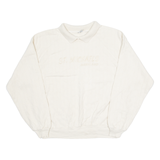 COTTON TO THE CORE Maryland Mens Jumper Cream Collared 90s Tight Knit S