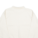 COTTON TO THE CORE Maryland Mens Jumper Cream Collared 90s Tight Knit S