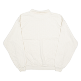 COTTON TO THE CORE Maryland Mens Jumper Cream Collared 90s Tight Knit S