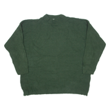 SPUNKY Mens Jumper Green High Neck Tight Knit 2XL