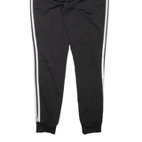 ADIDAS Mens Joggers Black Tapered S W28 L30