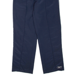 REEBOK Mens Track Pants Blue Straight L W30 L33