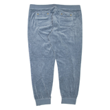JUICY COUTURE Womens Joggers Blue Tapered XL W38 L30
