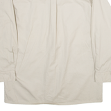 MENS COMPANY Mens Plain Shirt Beige Long Sleeve M