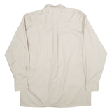 MENS COMPANY Mens Plain Shirt Beige Long Sleeve M