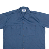 DICKIES Mens Worker Shirt Blue XL