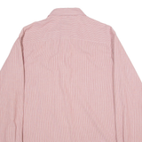 TIMBERLAND Regular Fit Mens Shirt Red Striped Long Sleeve M