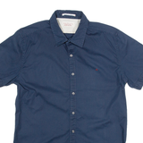 REPLAY Mens Plain Shirt Blue 90s S