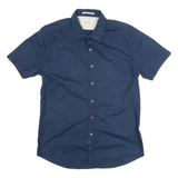 REPLAY Mens Plain Shirt Blue 90s S