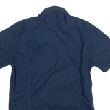 REPLAY Mens Plain Shirt Blue 90s S