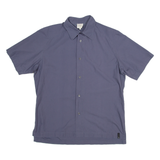 CALVIN KLEIN Mens Plain Shirt Blue L