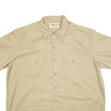 DICKIES Mens Worker Shirt Brown 2XL