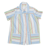 LAND SEA Womens Shirt Blue Striped S