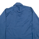 DONLIN Mens Plain Shirt Blue Long Sleeve L