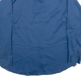 DONLIN Mens Plain Shirt Blue Long Sleeve L