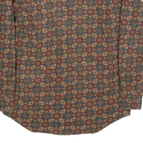 CENTERFIELD Mens Shirt Red Crazy Pattern Long Sleeve M