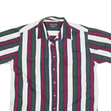 TRADER BAY Mens Shirt White Striped M