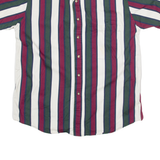 TRADER BAY Mens Shirt White Striped M
