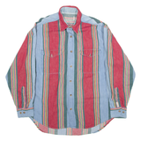Mens Shirt Blue Striped Long Sleeve M