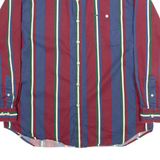 ALEXANDER JULIAN COLORS Mens Shirt Blue Striped Long Sleeve L
