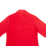 MERVILLE Womens Plain Shirt Red UK 14