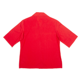 MERVILLE Womens Plain Shirt Red UK 14