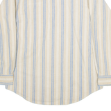 TANGO Mens Shirt Brown Striped Long Sleeve L