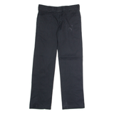 DICKIES Workwear Mens Twill Trousers Black Slim Straight W30 L32