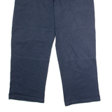 DICKIES Flex Workwear Mens Twill Trousers Blue Loose Straight W38 L30