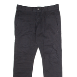 DICKIES Workwear Mens Twill Trousers Black Regular Straight W33 L30