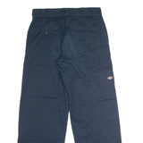 DICKIES Workwear Mens Twill Trousers Blue Loose Straight W30 L30
