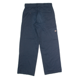 DICKIES Workwear Mens Twill Trousers Blue Loose Straight W30 L30