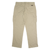 DICKIES Flex Workwear Cargo Mens Trousers Beige Regular Straight W38 L34