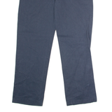 DICKIES Workwear Mens Twill Trousers Blue Slim Straight W34 L30