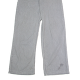 CARHARTT WIP Jeans Carpenter Womens Canvas Trousers Grey Loose Wide-Leg W26 L31