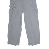 CARHARTT WIP Cargo Womens Canvas Trousers Grey Regular Straight W28 L32