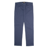 DICKIES Workwear Mens Twill Trousers Blue Regular Straight W36 L32