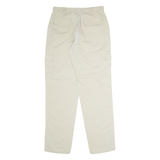 Mens Twill Trousers Beige Regular Straight W30 L32