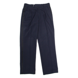 SCHULER Uniform Mens Trousers Blue Regular Straight Wool W28 L29