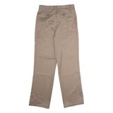 ROUNDTREE AND YORKE Mens Twill Trousers Brown Regular Straight W30 L30
